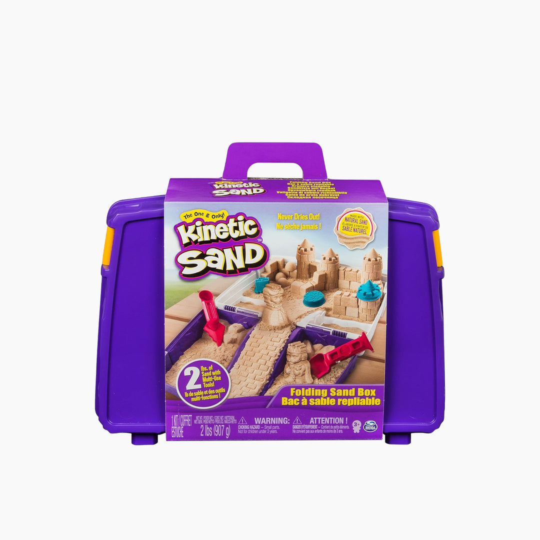 Spin Master Kinetic Sand Folding Sand Box with 2 Lbs of sand