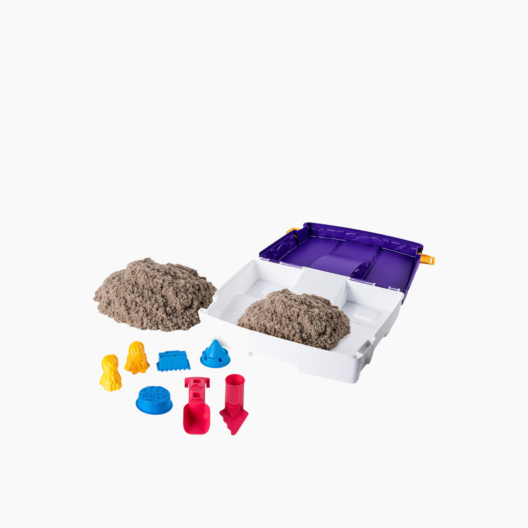 Spin Master Kinetic Sand Folding Sand Box with 2 Lbs of sand