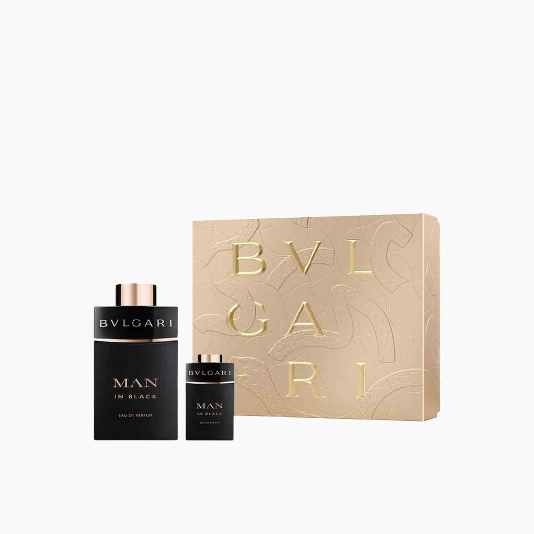 Bvlgari Man In Black EDP 100Ml + EDP 15Ml Gift Set For Men