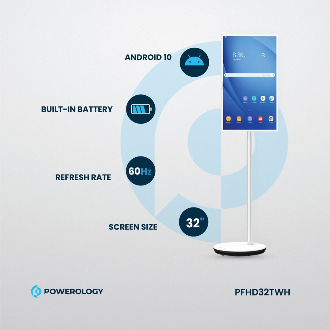 Powerology 32-inch Android Smart Screen with IPS display