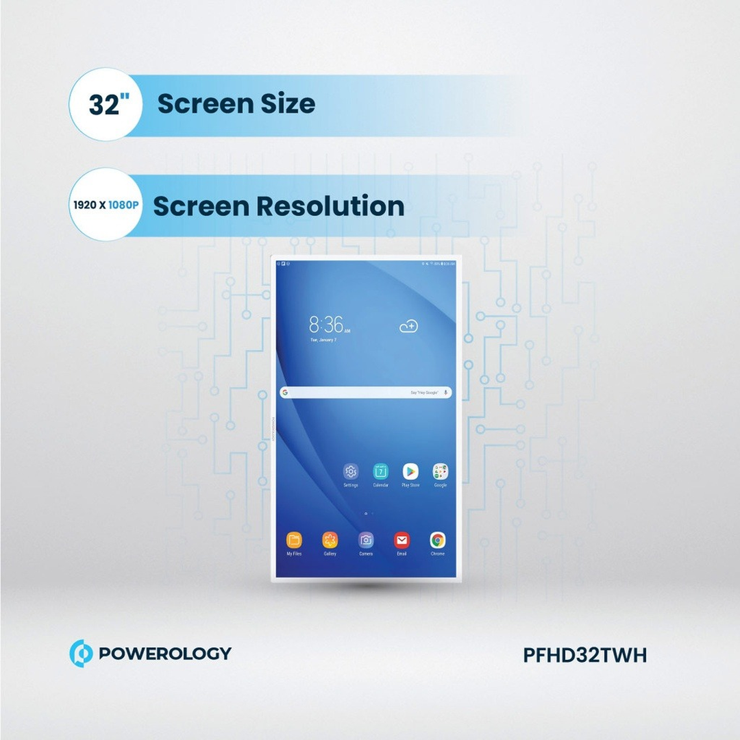 Powerology 32-inch Android Smart Screen with IPS display