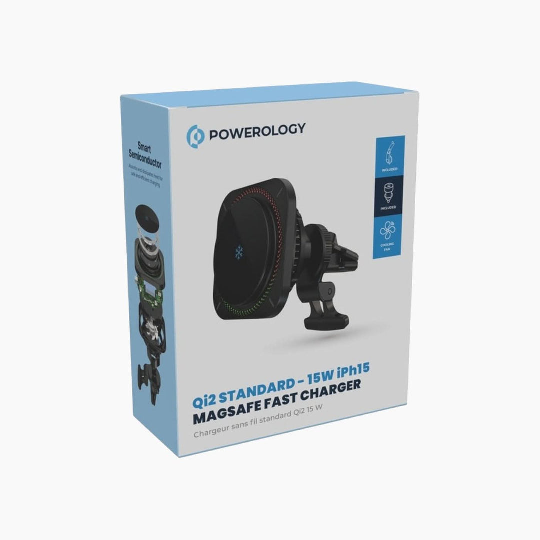 Powerology Qi2 Standard MagSafe fast charger with RGB lighting