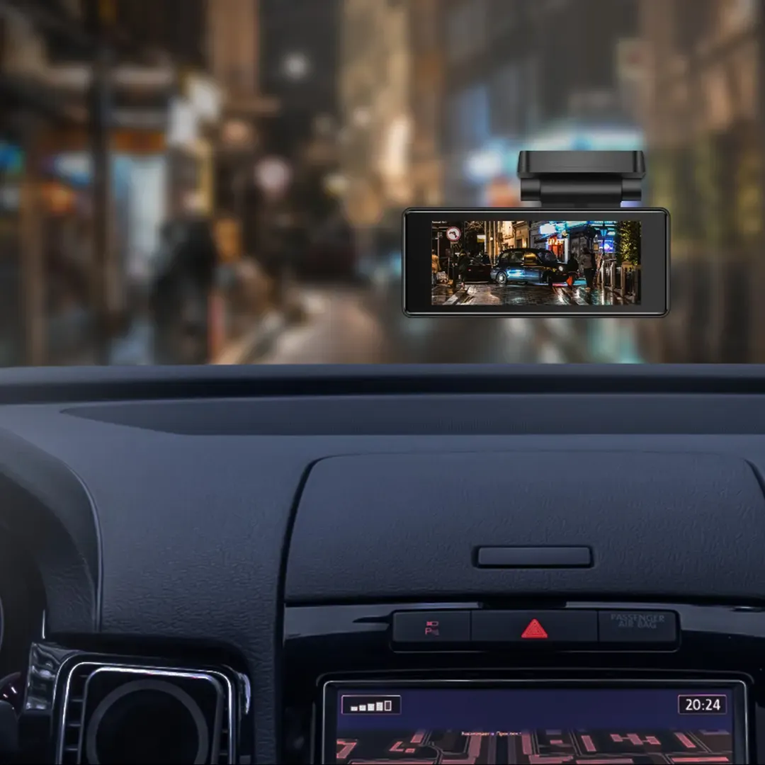 Powerology Dual Recording Dash Camera with zinc alloy body
