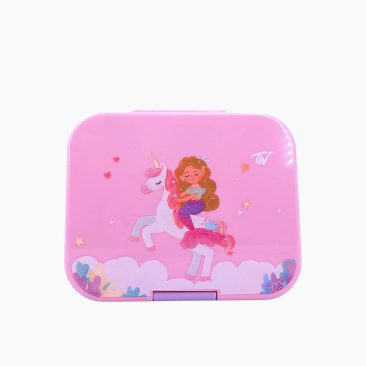 Tinywheel Kids 4-Compartment Bento Lunch Box - Pink Unicorn