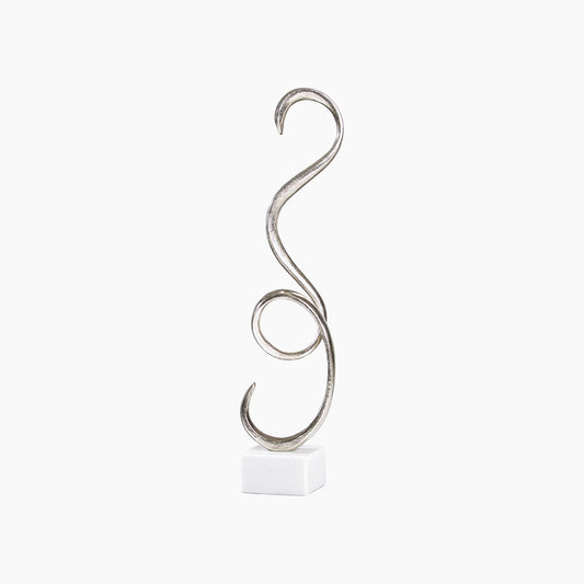 Deco Crush Spiral Aluminum Sculpture