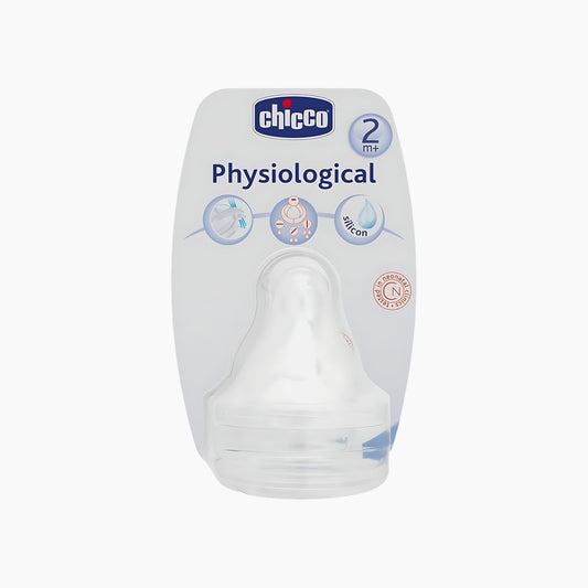 Chicco Physiological Silicone Teat Adjustable Flow 2Pcs