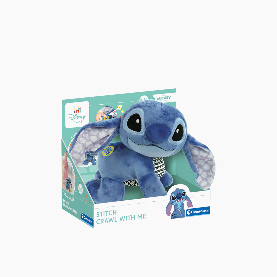 Clementoni Stitch Crawl With Me Plush