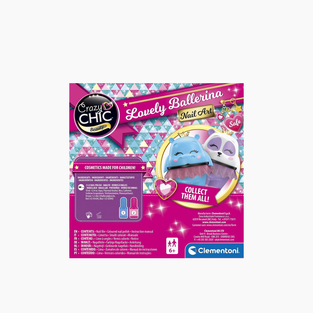 Clementoni Crazy Chic Ballerina Nails Set