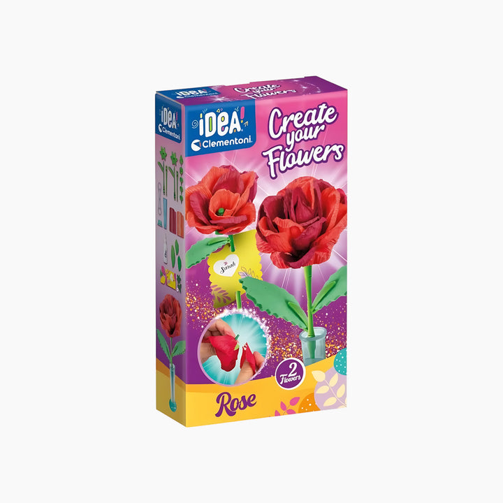 Clementoni Create Your Own Flowers Craft Kit Rose