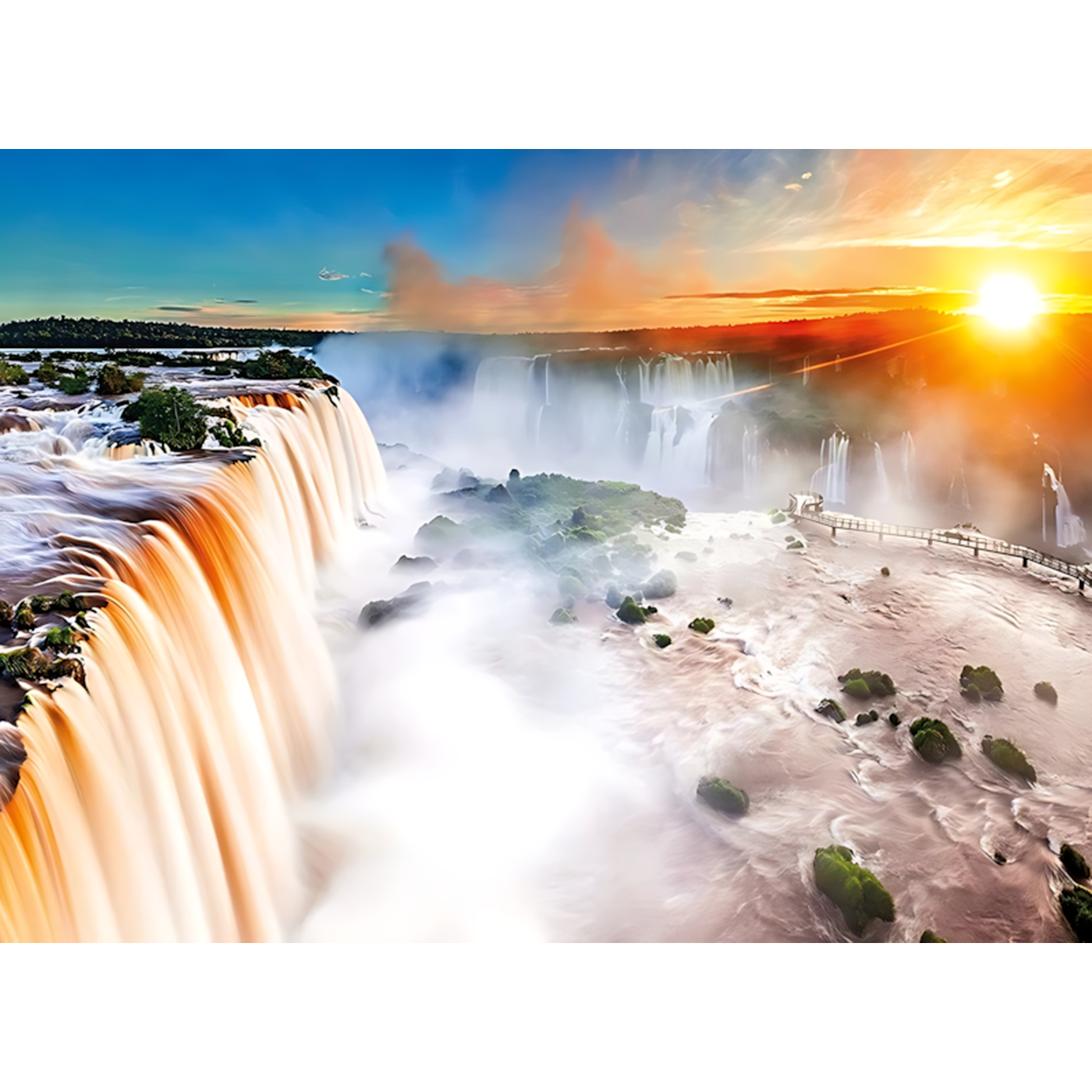 Clementoni Waterfall Puzzle 1000 Pieces Clementoni Waterfall Puzzle 1000 Pieces