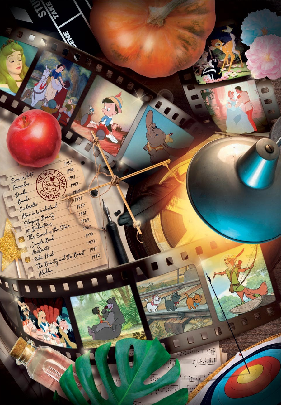 Clementoni Square Box Classic Movies D100 1000 Piece Puzzle