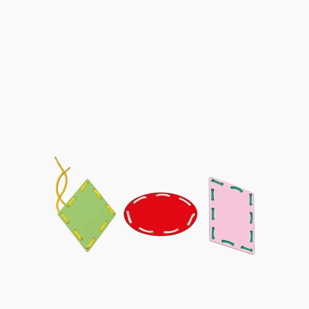 Clementoni Montessori Shapes And Laces Educational Toy