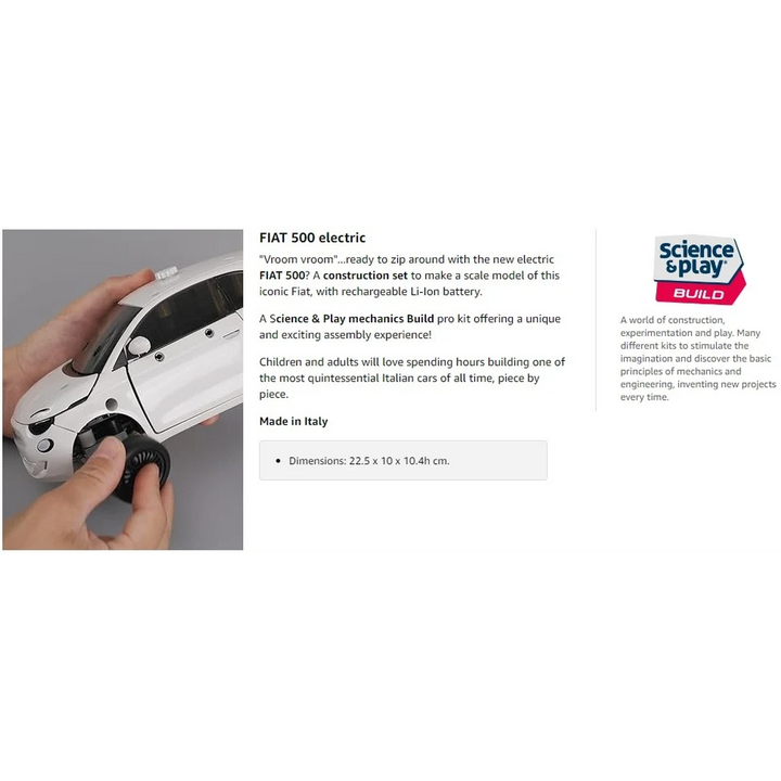 Clementoni 500 Electric Car Building Set