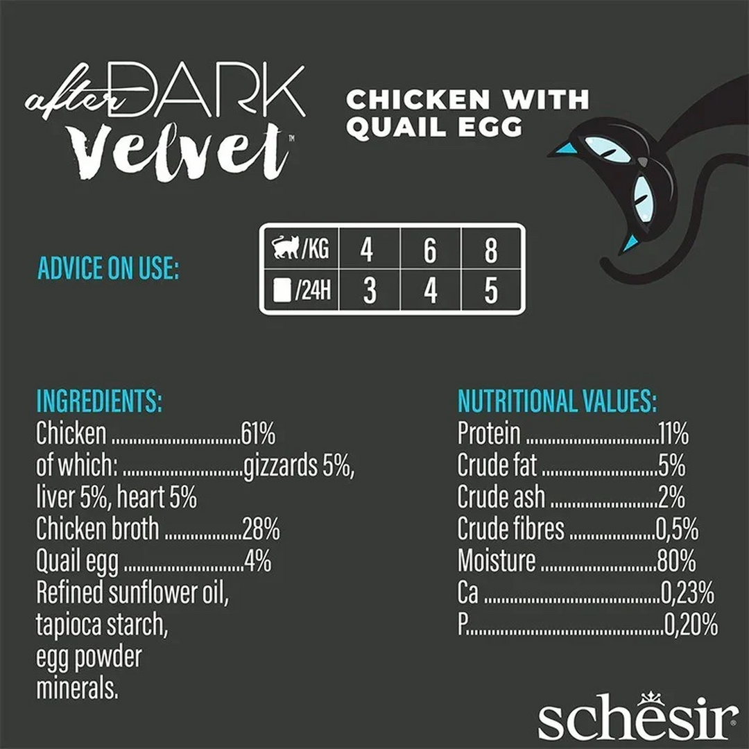 Schesir After Dark Velvet Mousse Cat 12x80g