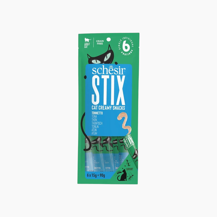 Schesir Stix cat treats chicken flavor pouch