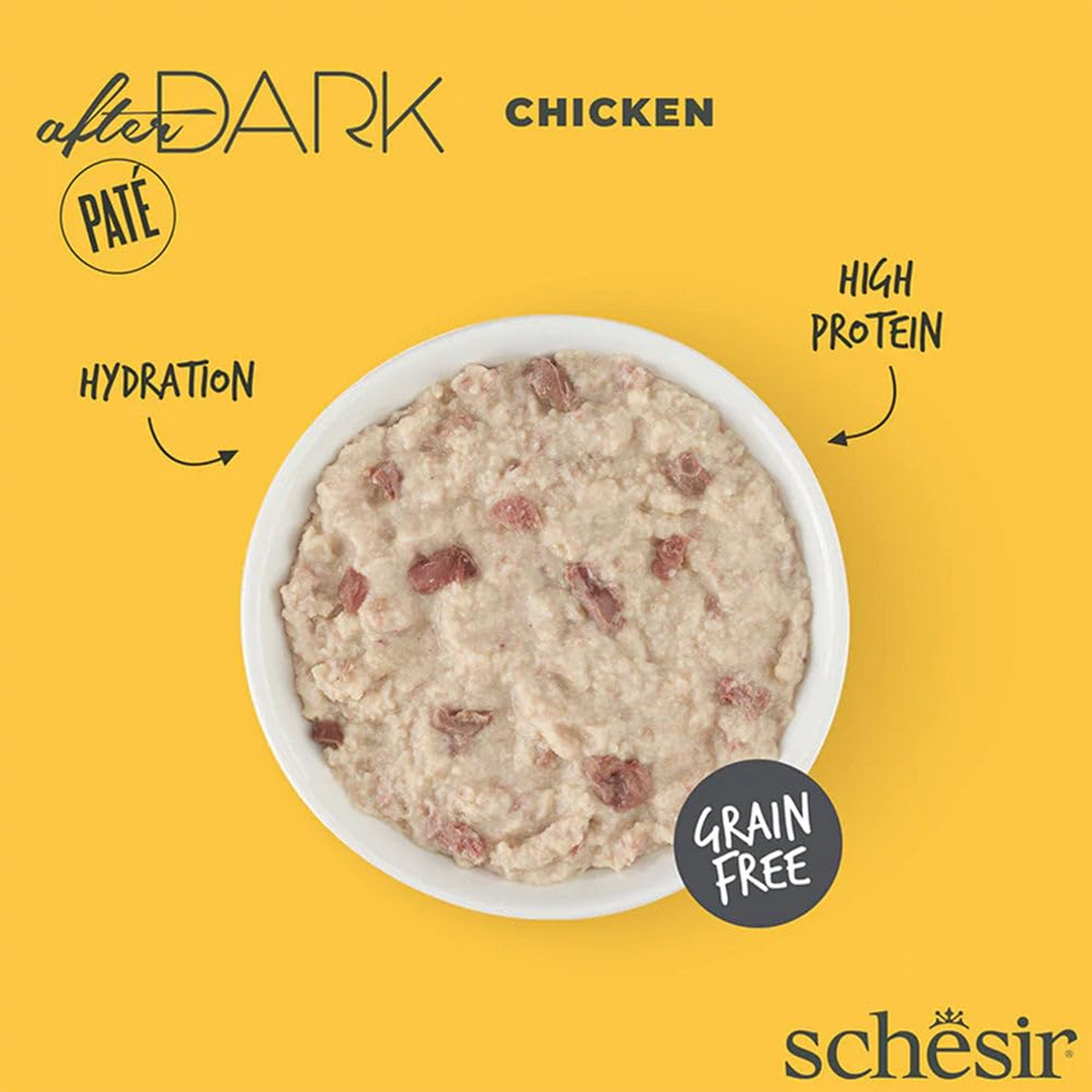 Schesir After Dark Pate’ Cat Can 12x80g - HUNA
