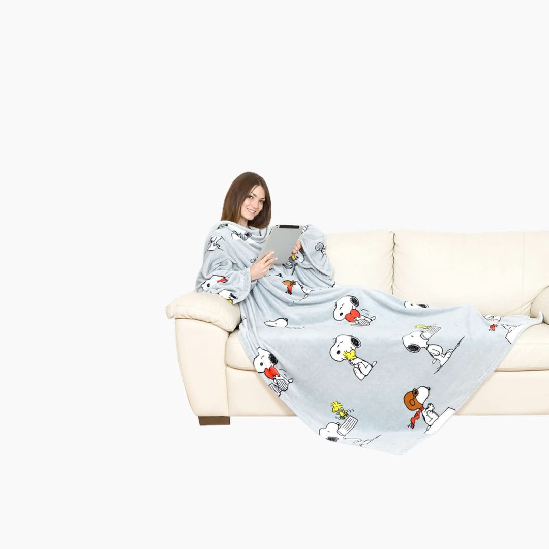 Kanguru Snoopy Blanket With Sleeves - HUNA