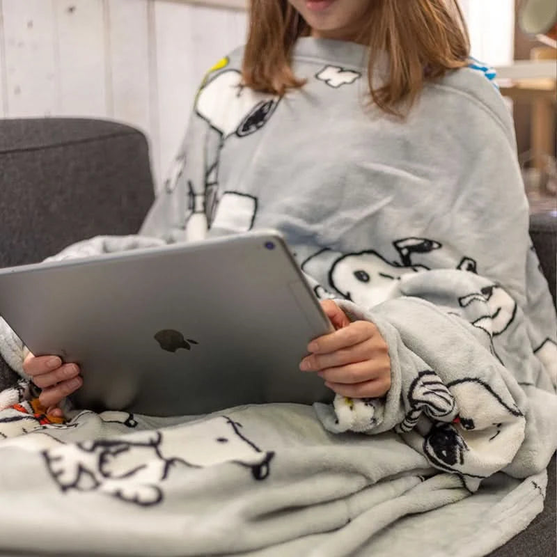 Kanguru Snoopy Blanket With Sleeves - HUNA