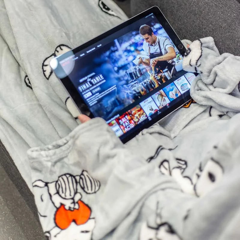 Kanguru Snoopy Blanket With Sleeves - HUNA