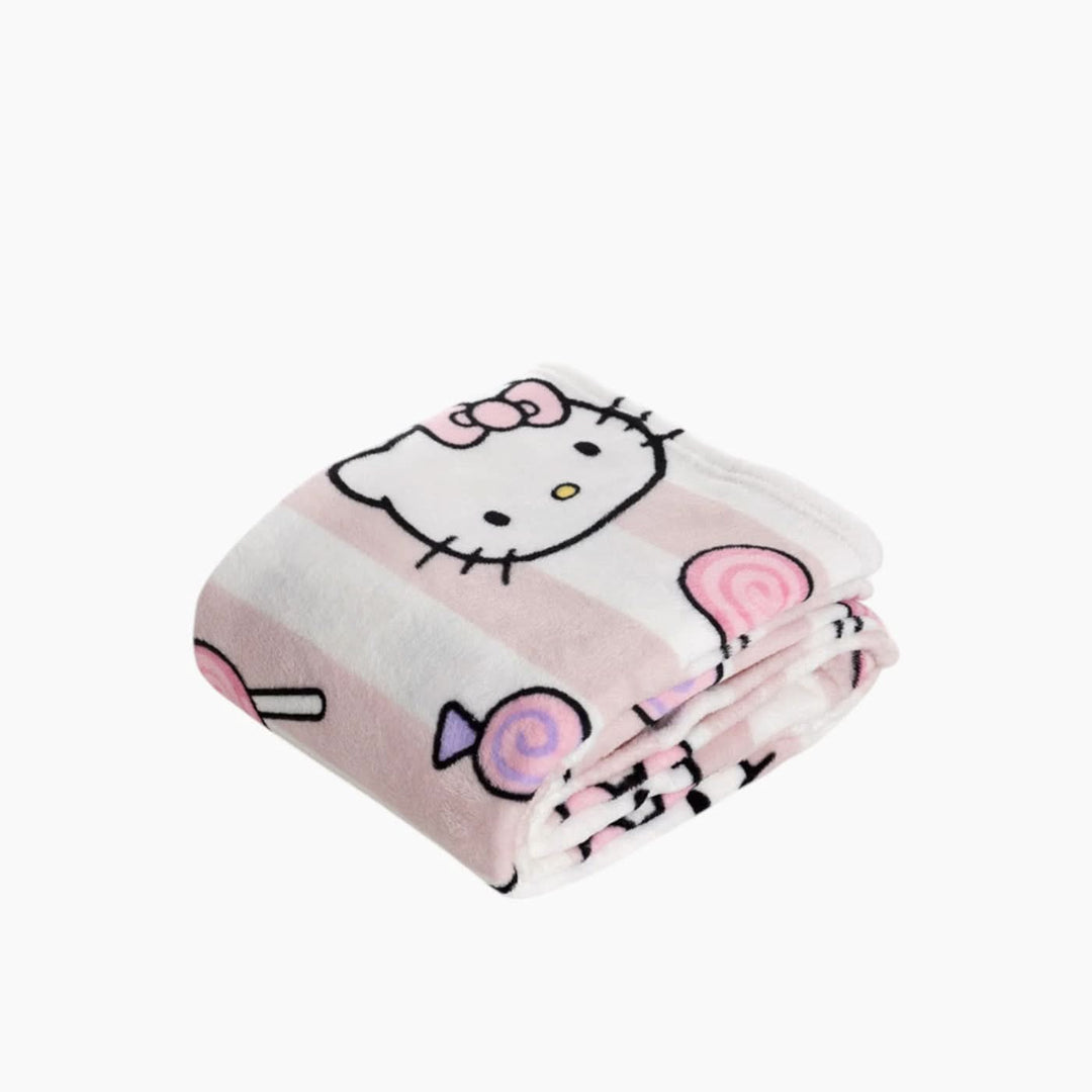 Kanguru Hello Kitty Plaid Blanket - HUNA