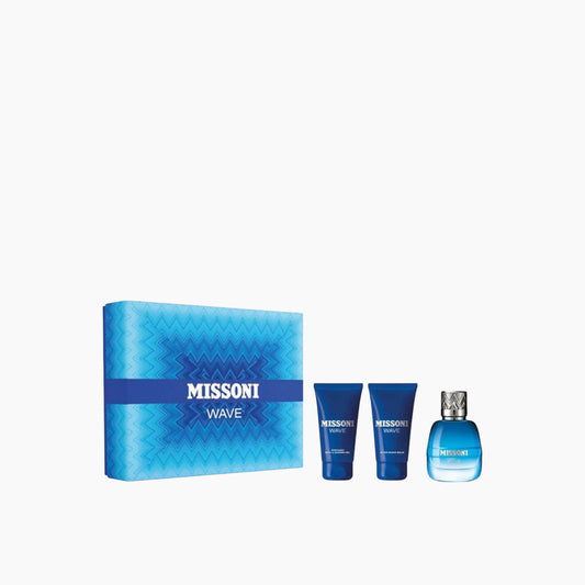 Missoni Wave Pour Homme EDP 100ML + EDP10ML + Deodorant Stick 75ML Gift Set For Men