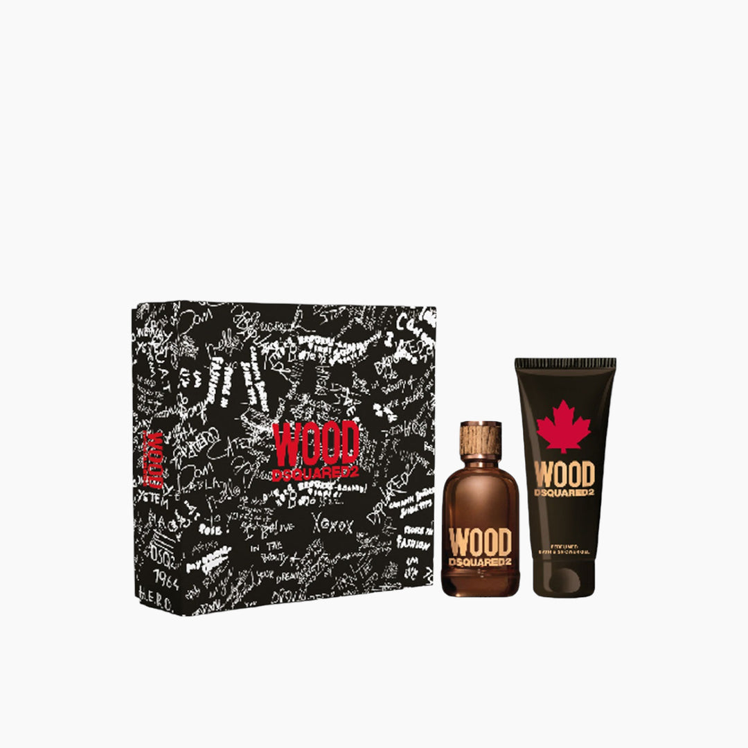 Dsquared2 Wood EDT 100ML + Shower Gel 150ML Gift Set For Men - HUNA