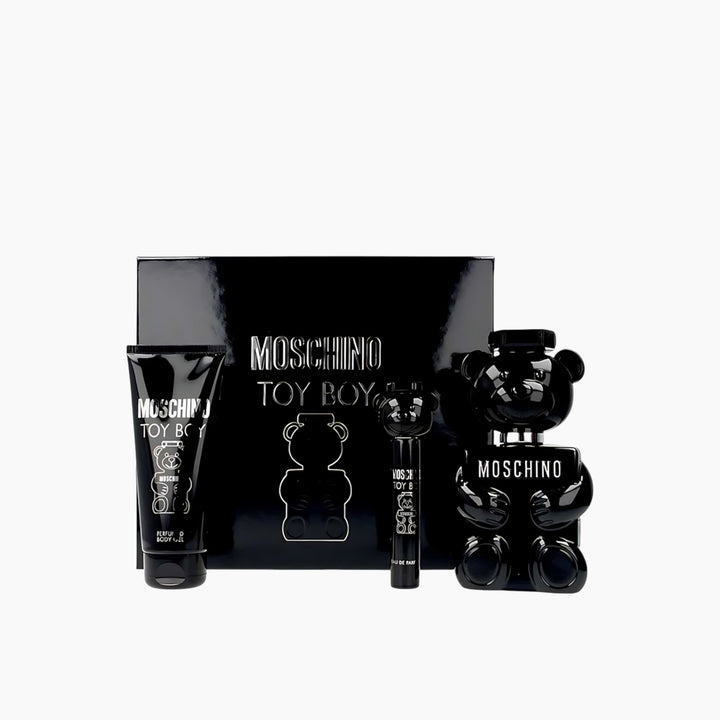 Moschino Toy Boy EDP 100Ml + EDP 10Ml + Body Gel 100Ml Gift Set For Men - HUNA