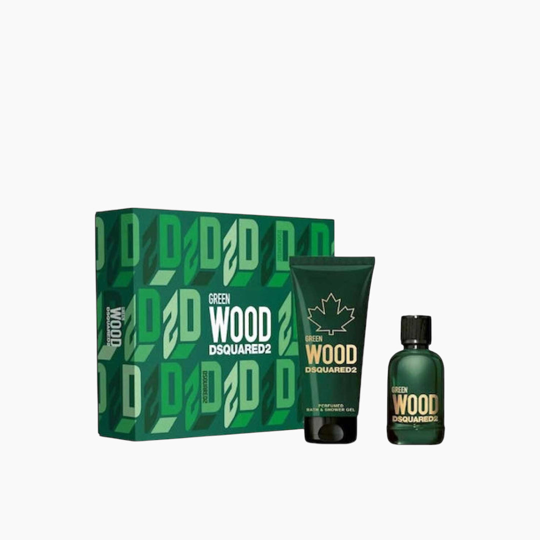 Dsquared2 Green Wood EDT 100ML + Shower Gel 150ML Gift Set For Men