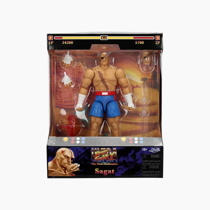 Jada Toys Ultra Street Fighter II Sagat Action Figure