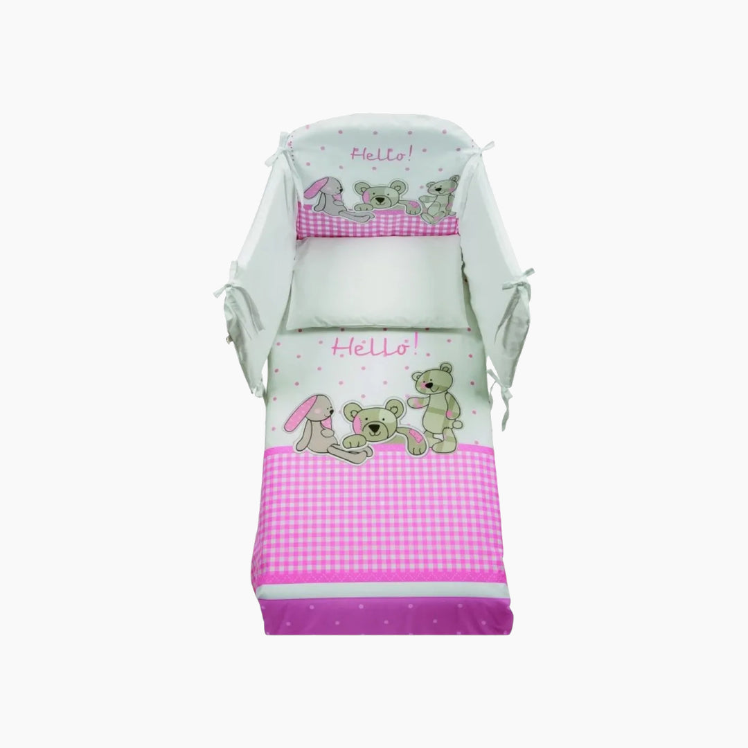 Italbaby Bed Set Pony Hello Pink
