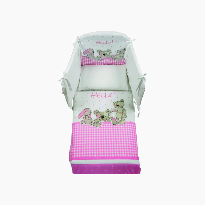Italbaby Bed Set Pony Hello Pink