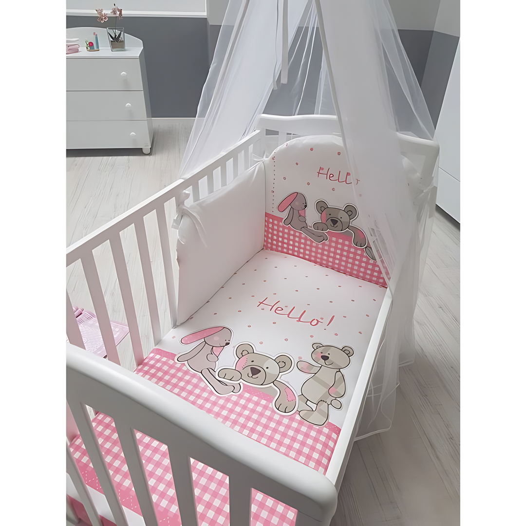 Italbaby Bed Set Pony Hello Pink