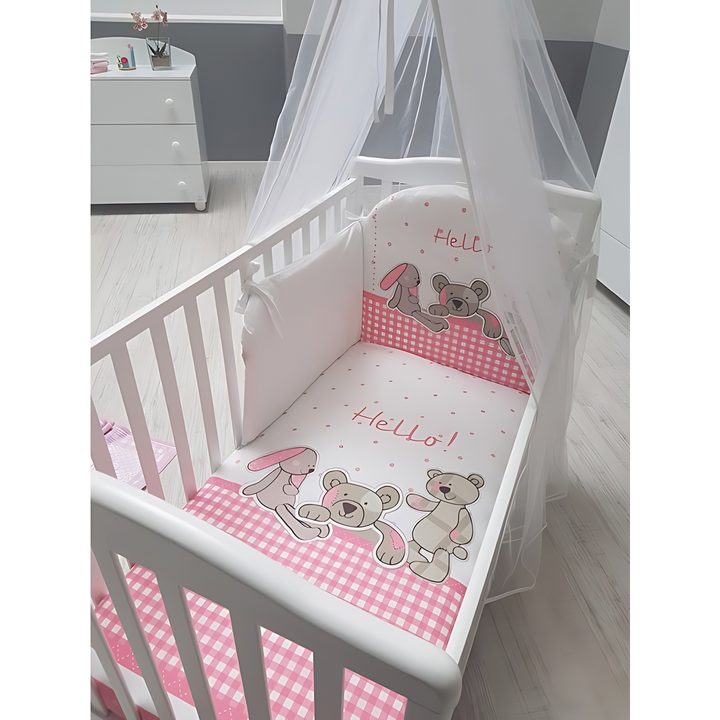 Italbaby Bed Set Pony Hello Pink