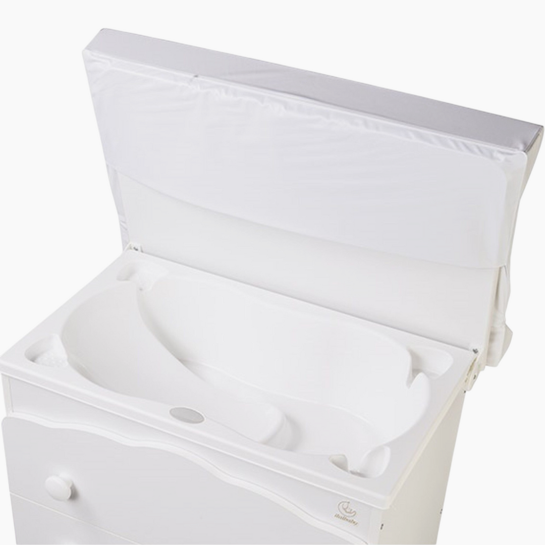 Italbaby Baby Bath 3 Drawers Tub Flash Bleached