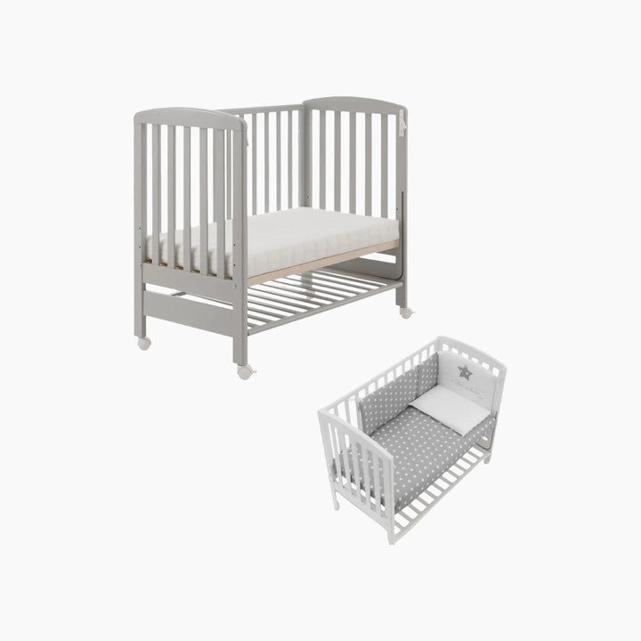 Italbaby B.Side Starlette Bedding Set 3PCS Grey