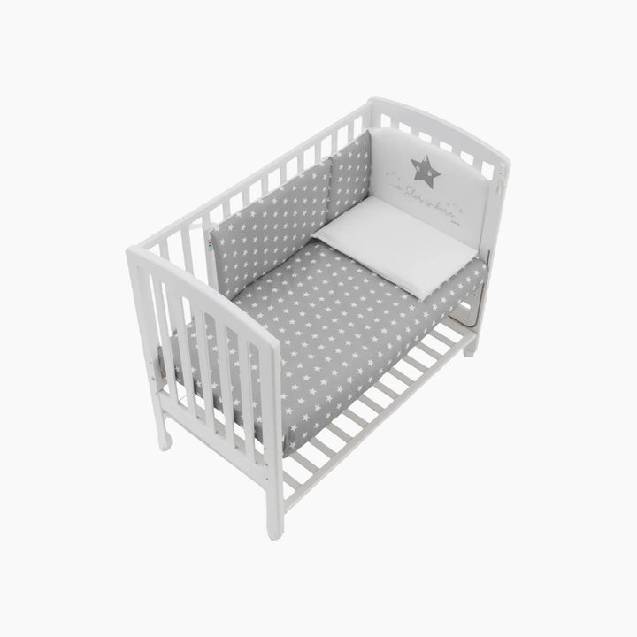 Italbaby B.Side Starlette Bedding Set 3PCS Choco Dove Grey