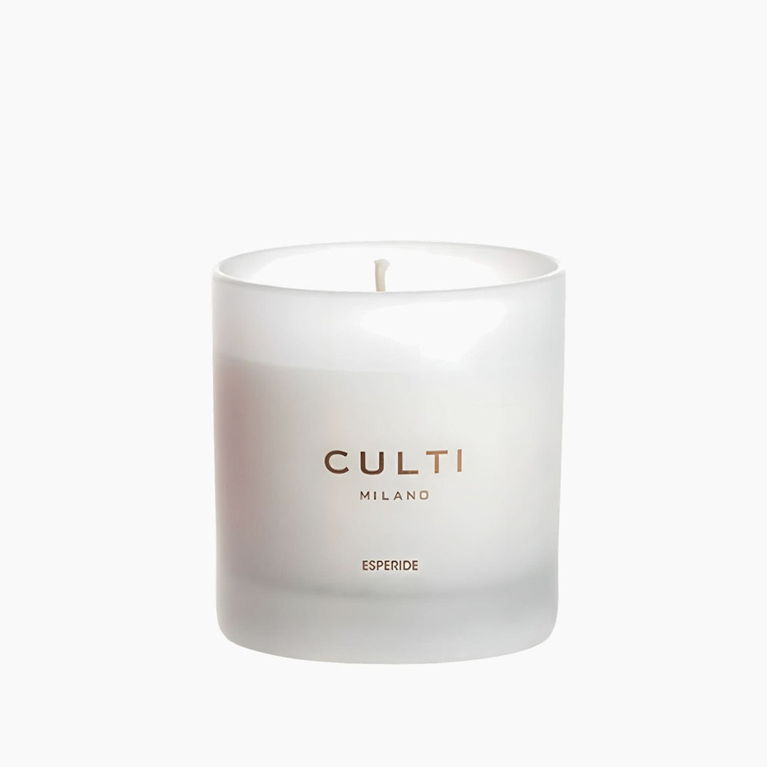 Culti Milano Candle In Silkscreened Satin Glass