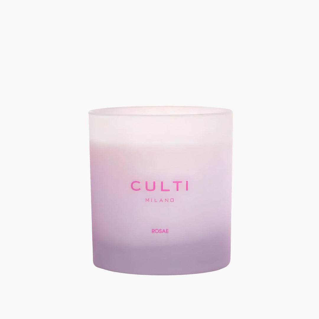 Culti Milano Candle In Silkscreened Satin Glass