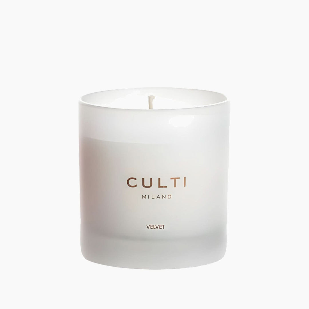 Culti Milano Candle In Silkscreened Satin Glass