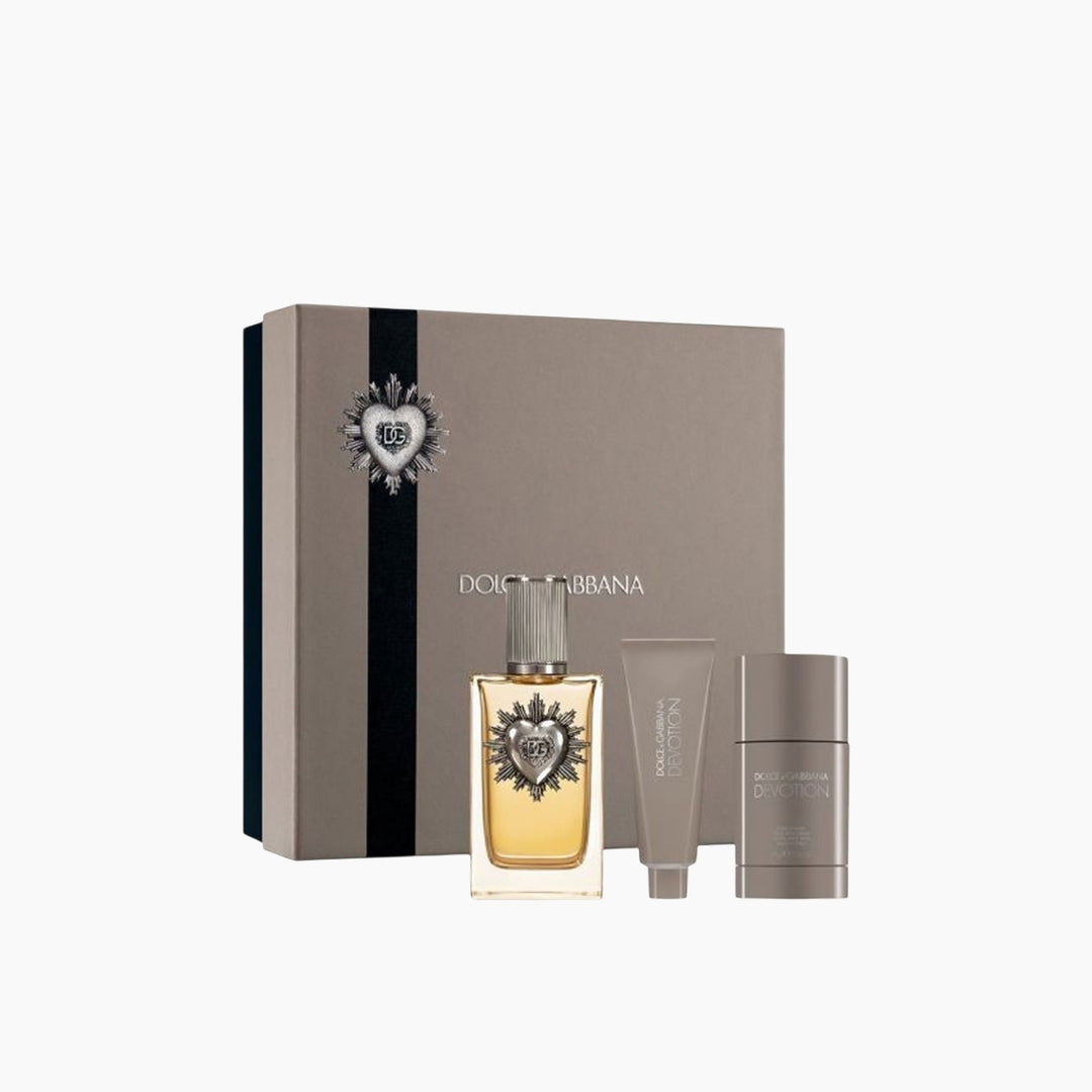 Dolce &amp; Gabbana Devotion EDP 100Ml + Shower Gel 50Ml + Deodorant Stick 75G Gift Set For Men