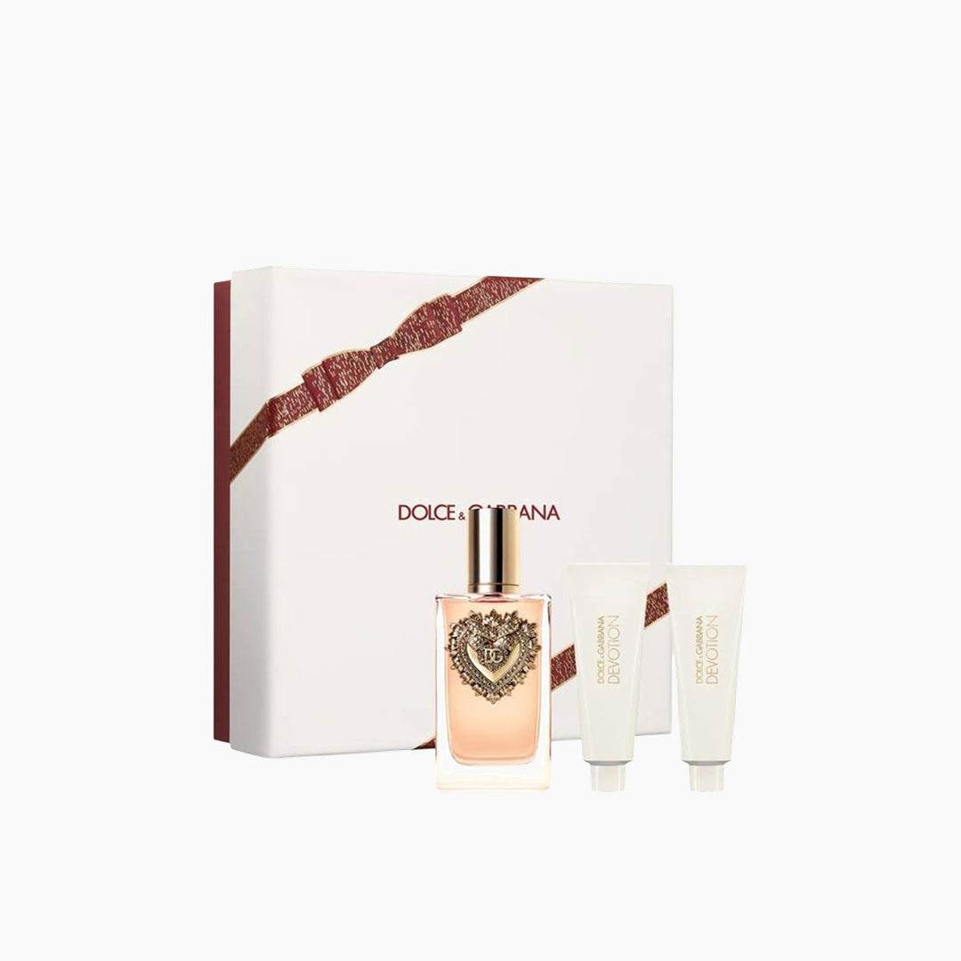 Dolce &amp; Gabbana Devotion EDP 100Ml + Shower Gel 50Ml + Body Lotion 50Ml Gift Set For Women