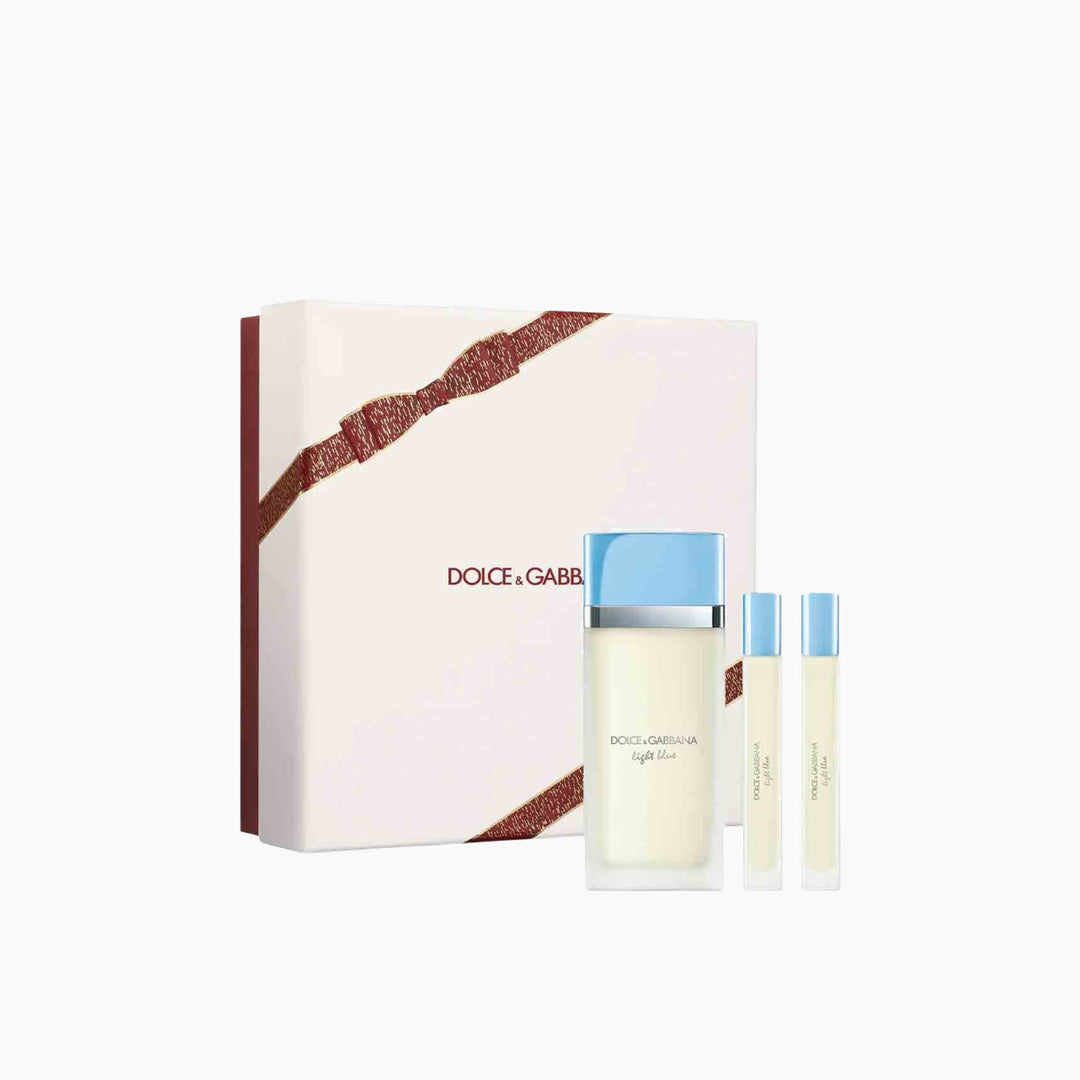 Dolce &amp; Gabbana Light Blue EDT 100Ml + EDT 10Ml + EDT 10Ml Gift Set For Women