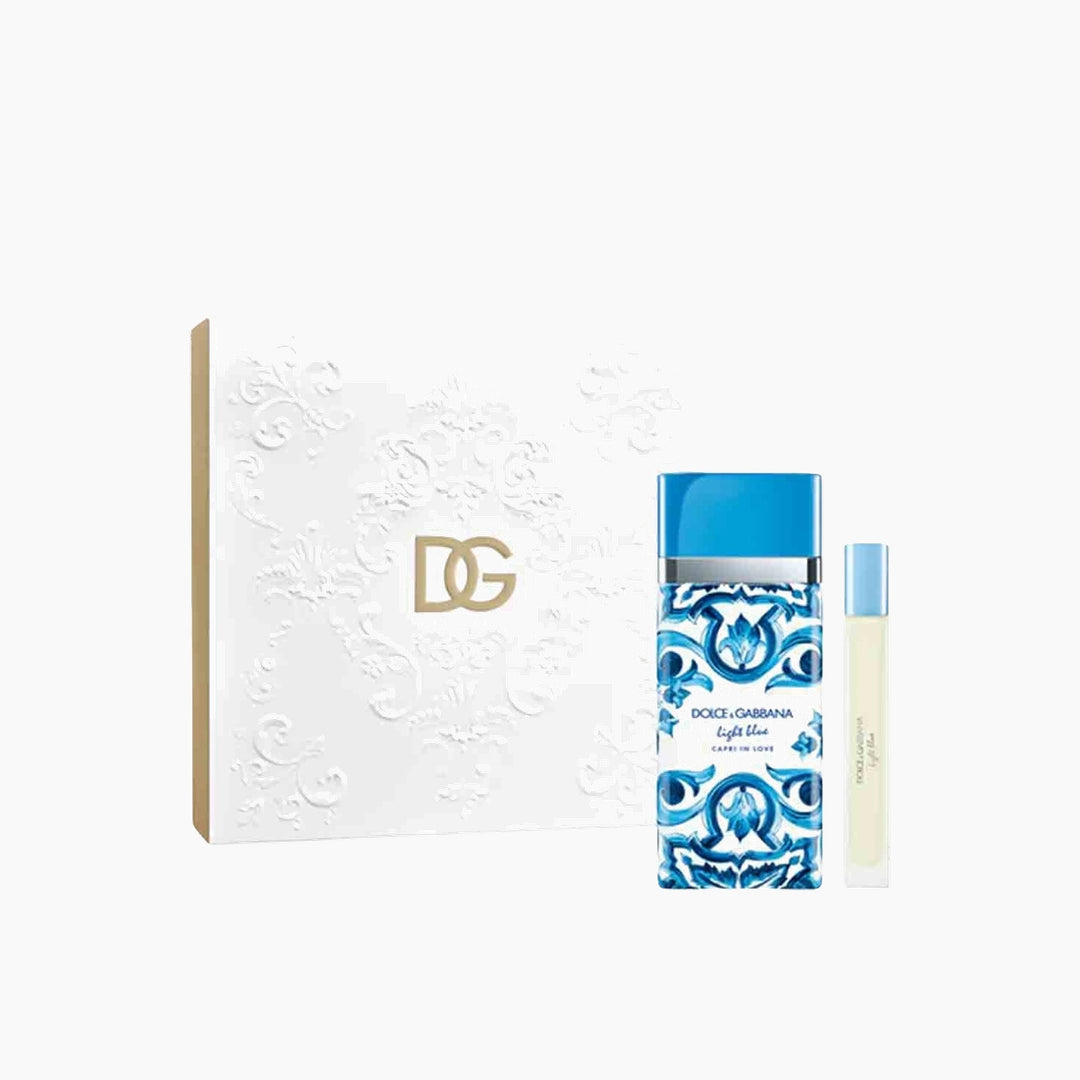 Dolce &amp; Gabbana Light Blue Capri In Love EDT 100Ml + EDT 10Ml Gift Set For Men
