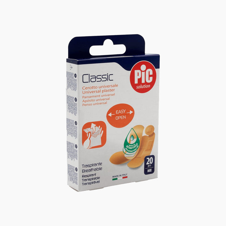 Pic Solution 20 Plasters Classic Mix Mm Antibacter