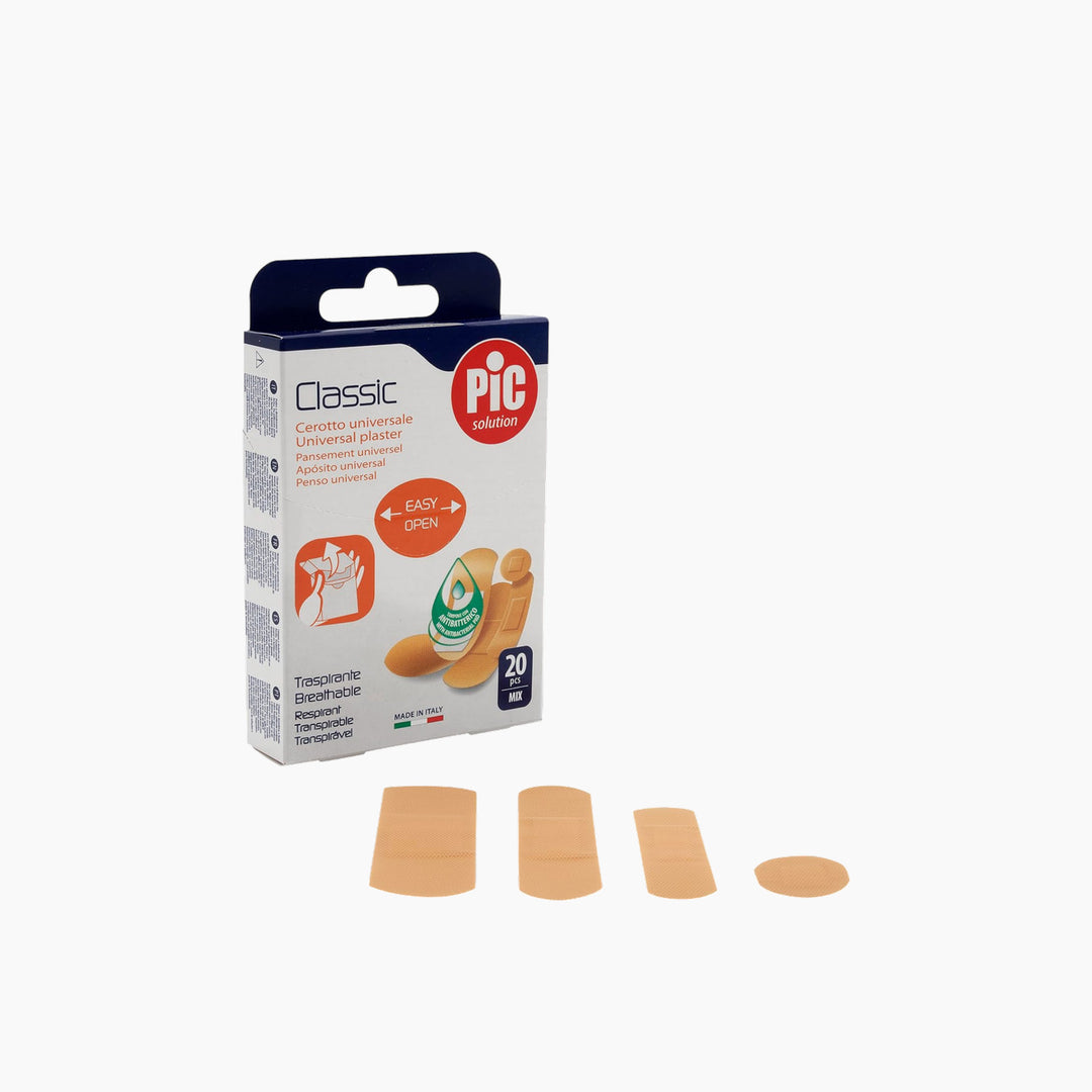 Pic Solution 20 Plasters Classic Mix Mm Antibacter