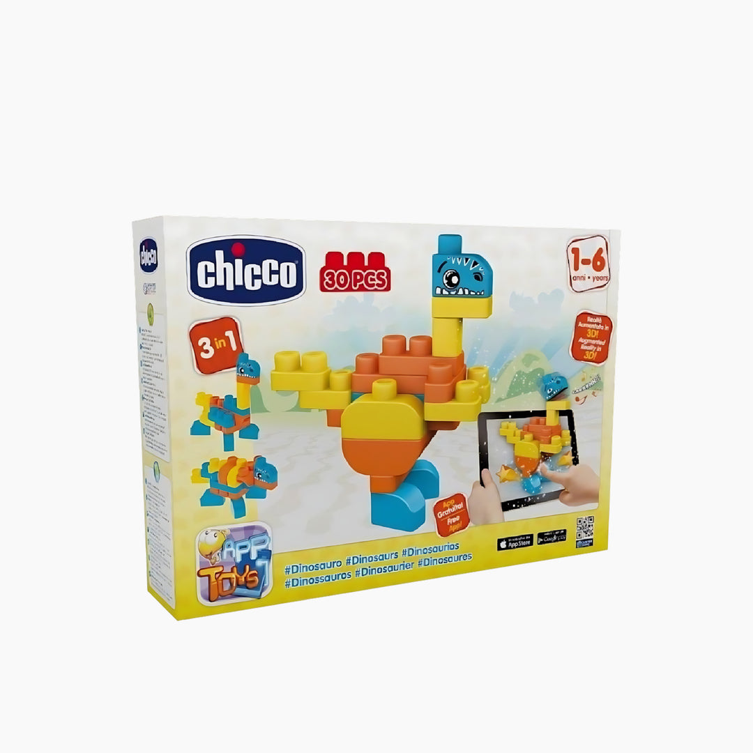 Chicco Blocks Set 30 Pcs Dinosaurs
