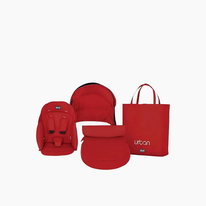 حزمة الألوان Chicco لعربة Urban - أحمر متموج