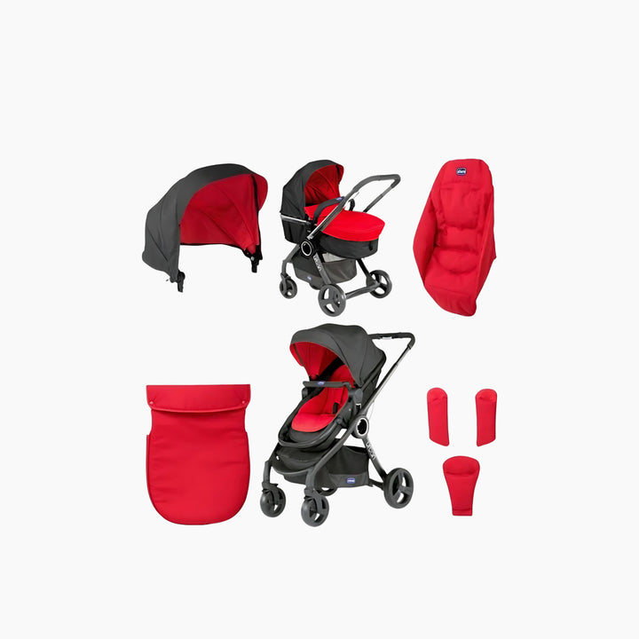 حزمة الألوان Chicco لعربة Urban - أحمر متموج