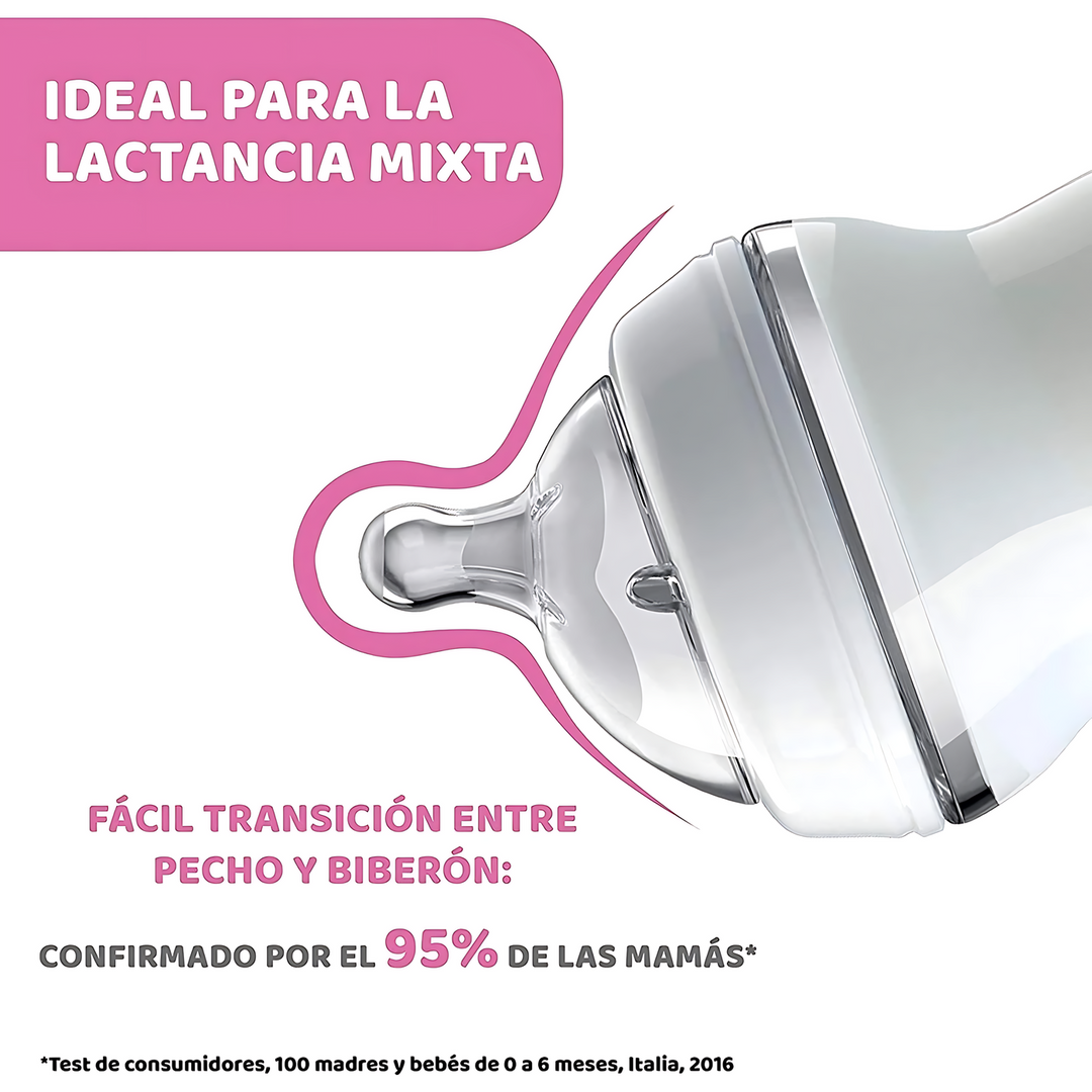 Chicco Fbottle Nat Feeling 0M+ 150Ml Reg F Cl3