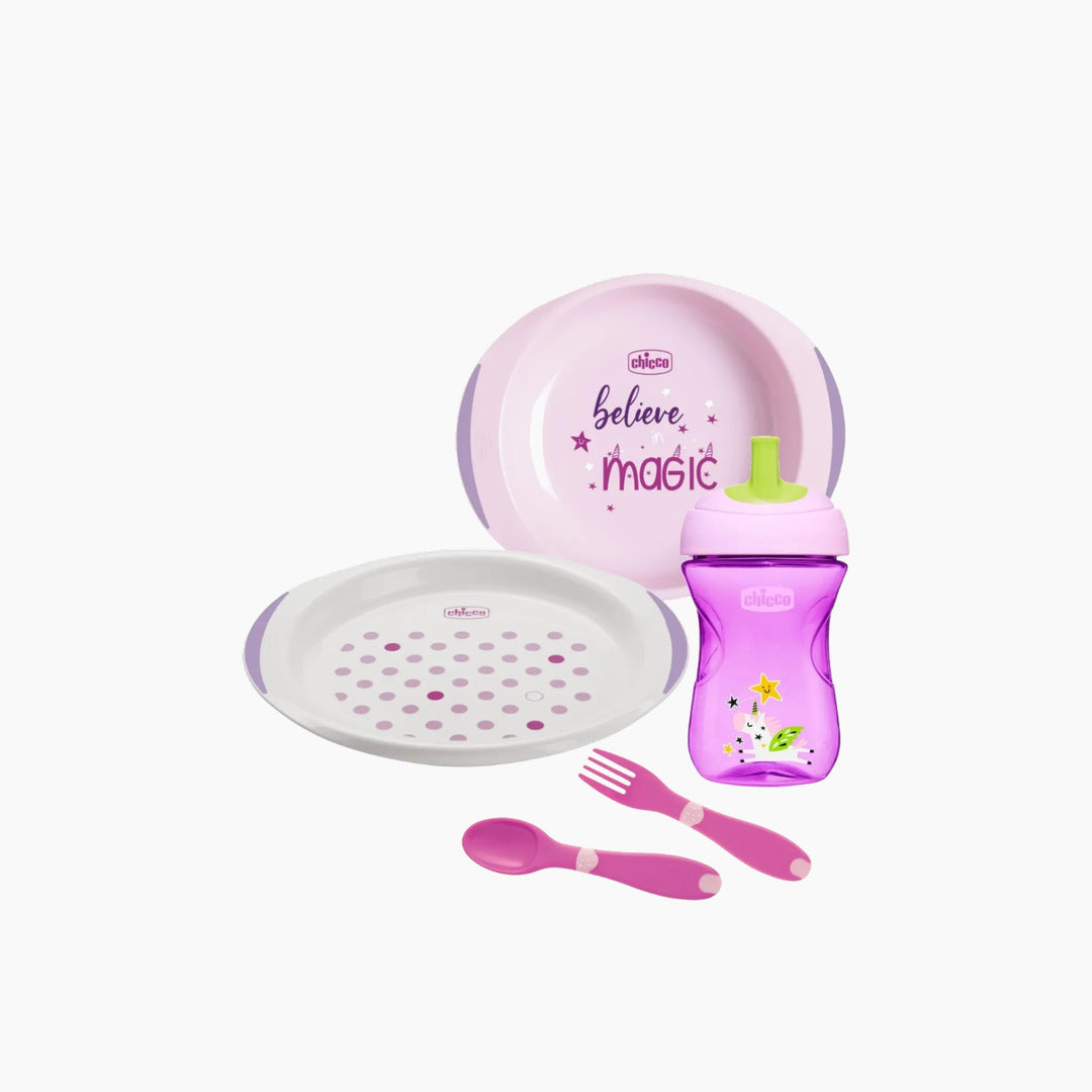 CHICCO Weaning Set for babies 12 months and older, boy themed